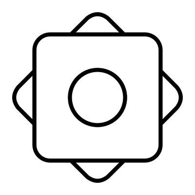 Black And White Icon logo