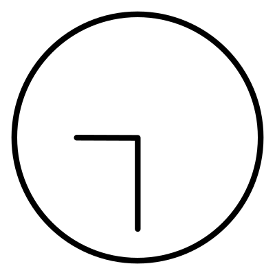 Emoji Clock Face Nine Thirty logo