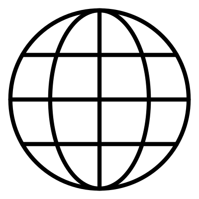 Emoji Globe With Meridians logo