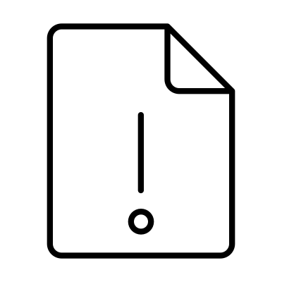 File Exclamation logo