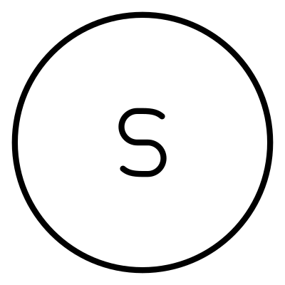 Letter Lowercase Circle S logo
