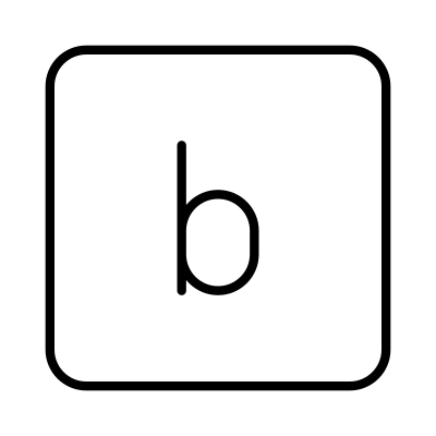 Letter Lowercase Square B logo