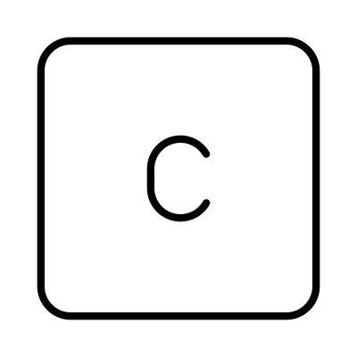 Letter Lowercase Square C logo