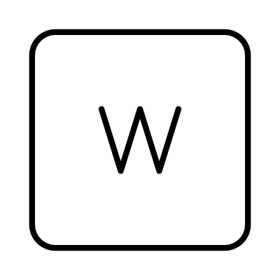 Letter Lowercase Square W logo