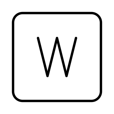 Letter Uppercase Square W logo