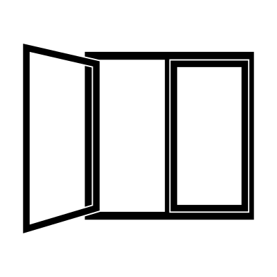 Doube Window L Open logo