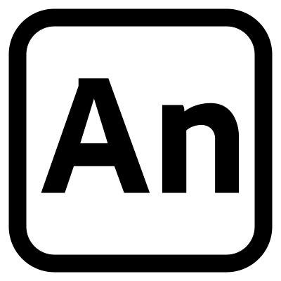 Adobe Animate Logo Solid logo