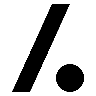 Slash Dot Logo Solid logo
